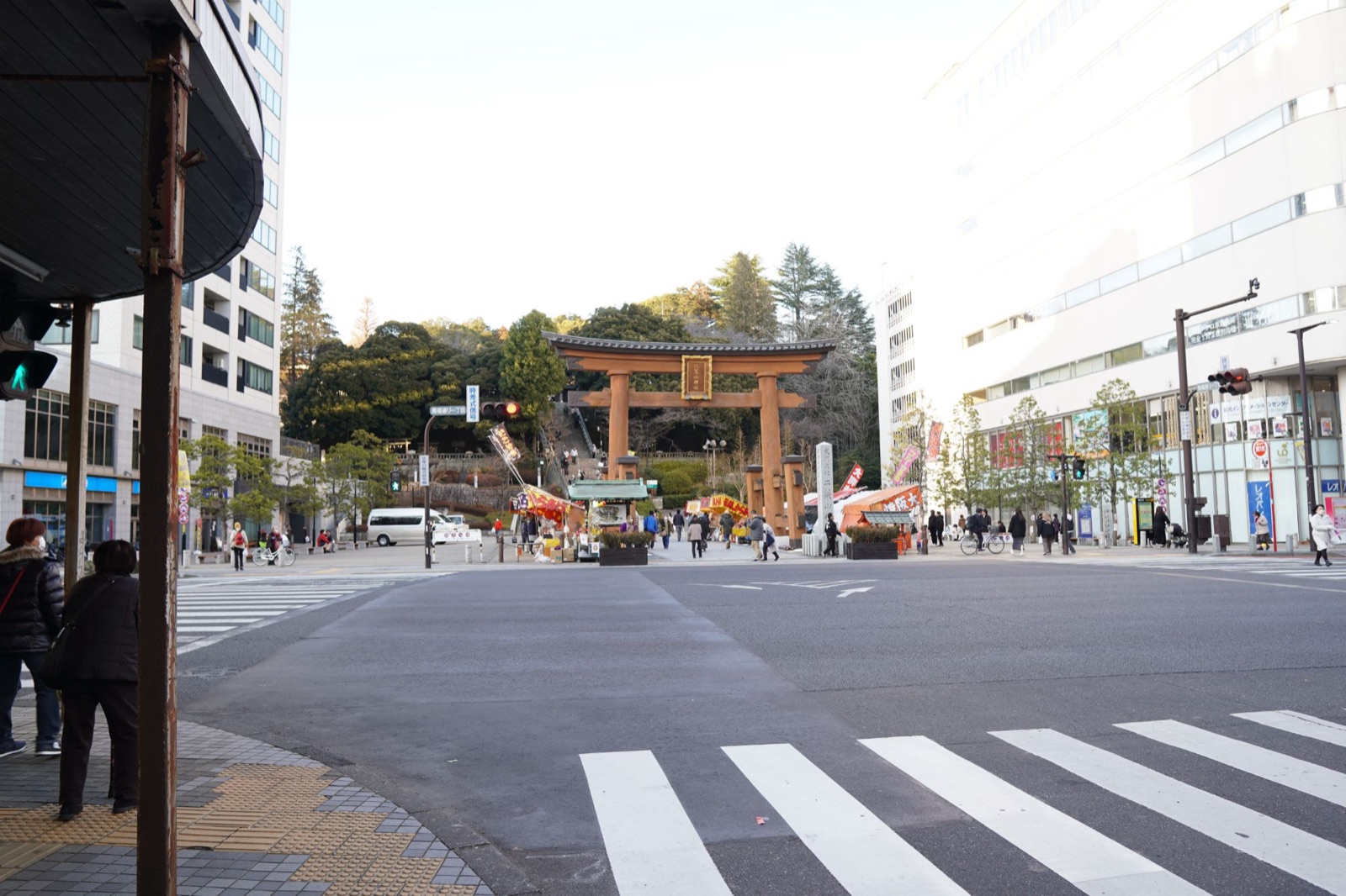 宇都宮の街の象徴、神社の大鳥居